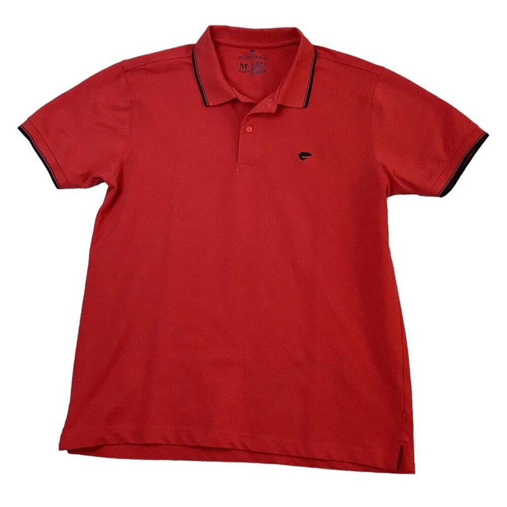 Ruggers Polo Golf Rugby Red Shirt Mens Size Medium 100% Cotton